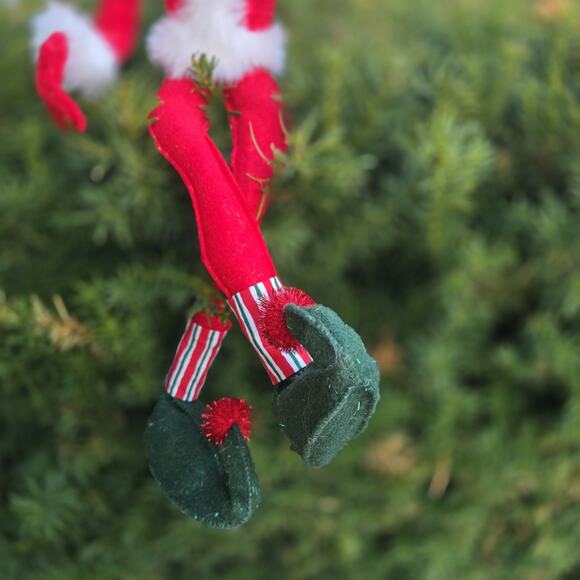 Annalee Christmas Elf Red & White Tall Posable Flexible Legs - Picture 3 of 6